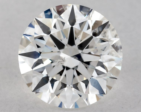 0.74ct Round Cut E I1 EX-EX-EX GIA