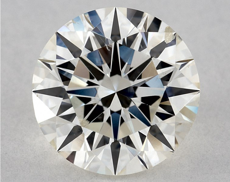 1.72ct Round Cut J SI2 EX-EX-EX GIA