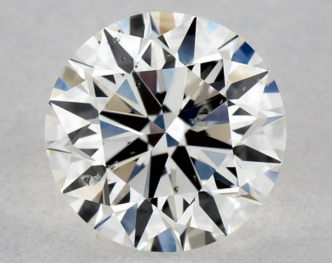 0.72ct Round Cut H SI2 EX-EX-EX GIA