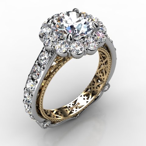 18k White Gold Engagement Ring 1.572ct - 0201134-18kw