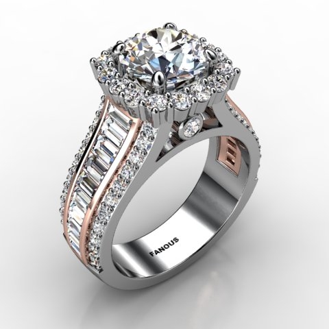 18k White Gold Engagement Ring 1.976ct - 1003076-18kw