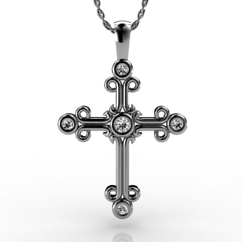 18k White Gold Pendant 0.64ct - 2300665-18kw